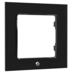 Shelly Wall Frame 1 – Black Wall Plate Compatible with Legrand