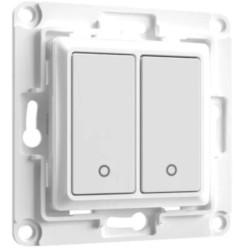 Shelly Wall Switch 2 – Wired Wall Buttons 2 Keys White with Relay Support