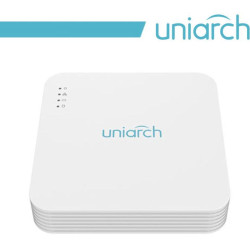 NVR Uniarch 4 Canali 8 Megapixel, Ultra265, 4 Uscite PoE