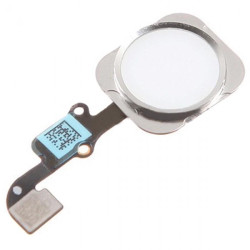 Home Button Whit Flat Cable for iPhone 6 & 6 Plus White