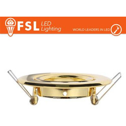 Adjustable ring nut, 70mm hole, GOLD COLOUR
