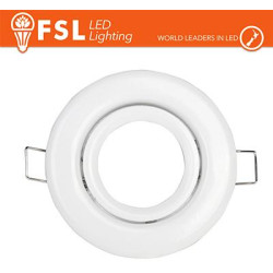 Adjustable ring nut, 70mm hole, WHITE