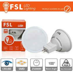 MR16 LED - 6W 3000K 500LM 100º CRI80 AC 12V