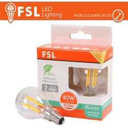 Lampada Filamento MiniSfera G45  4W 3000K E14 - Confezione 2PACK