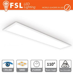 LED Panel 30x120cm - 48W 4000K CRI80 EDGE-LIT