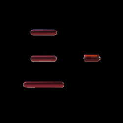 Volume+Mute+Power On/Off Button for iPhone 11, Red