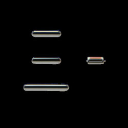 Volume+Mute+Power On/Off Button for iPhone 11 Pro, Silver