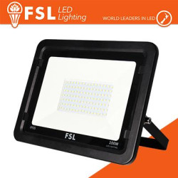 Flood Lights Black 100W - 6500K 115° IP65