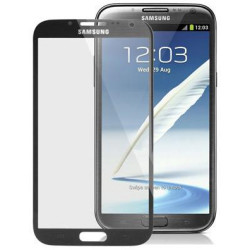 Front Screen Glass Lens for Samsung Note II / N7100 Black